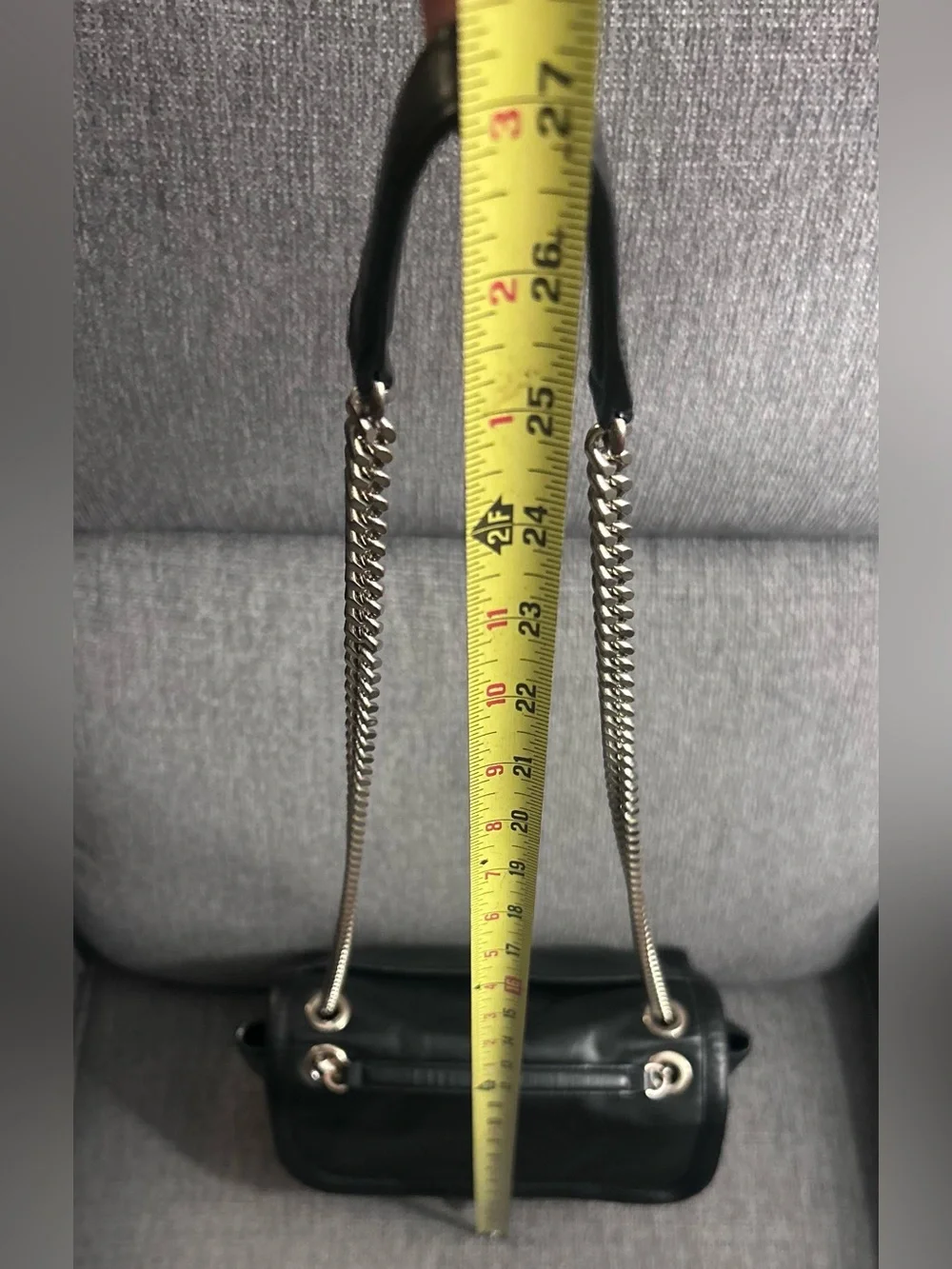 Coach Vintage Black Y2K convertible shoulder-crossbody bag with silver hardware - Picture 11 of 13